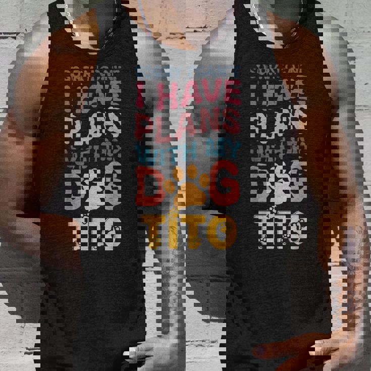 犬名 Tito パーソナライズギフト ビジーウィズ マイドッグ Tito タンクトップ 彼への贈り物