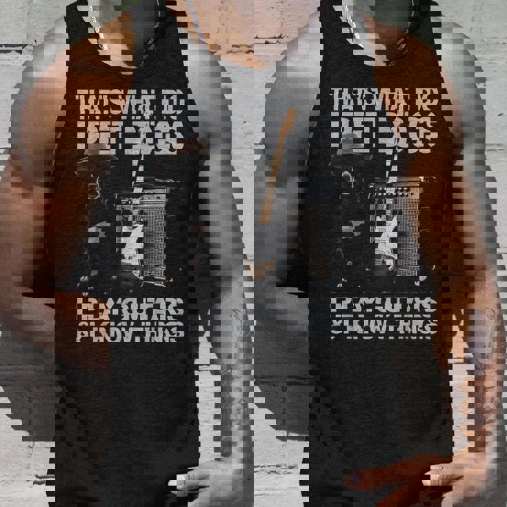 犬好き ギター ミュージシャン ペット 犬 演奏 ギター 面白い タンクトップ 彼への贈り物