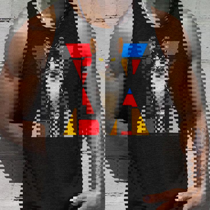 猫 グラフィック ペット アートワーク 猫 タンクトップ 彼への贈り物