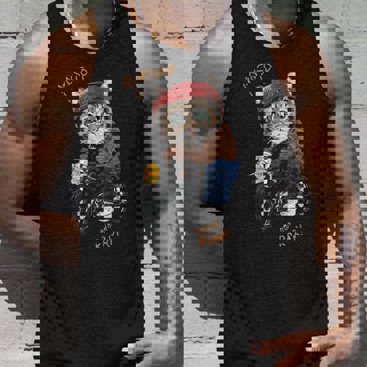 猫 バイク オートバイ おもしろ ねこ ライダース バイカー 面白い ネコ タンクトップ 彼への贈り物