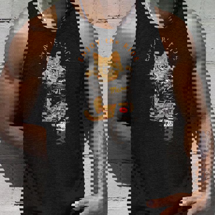 猫 おもしろ バイク オートバイ ねこ ライダース バイカー 面白い ネコ タンクトップ 彼への贈り物