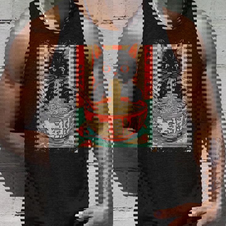 猫 ラーメン ヌードル 日本アニメ 漫画 ラーメン カワイイ 猫 タンクトップ 彼への贈り物