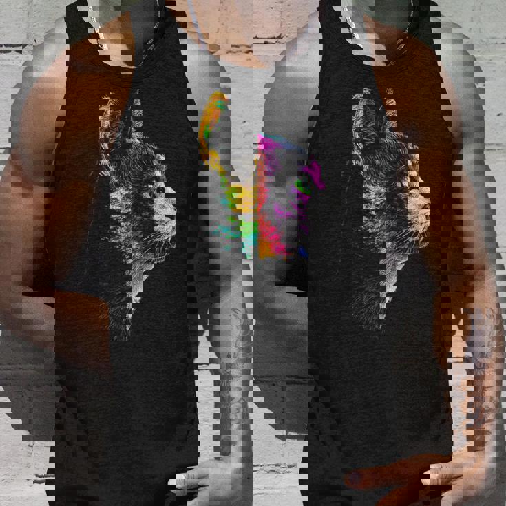 猫 動物 グラフィック アートワーク 猫 タンクトップ 彼への贈り物