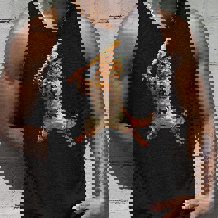 猫 面白いtシャツ 野球 ネコ ベースボール おもしろ 服 ネタ メンズ 野球部 おもしろグッズ 大人 子供 タンクトップ 彼への贈り物