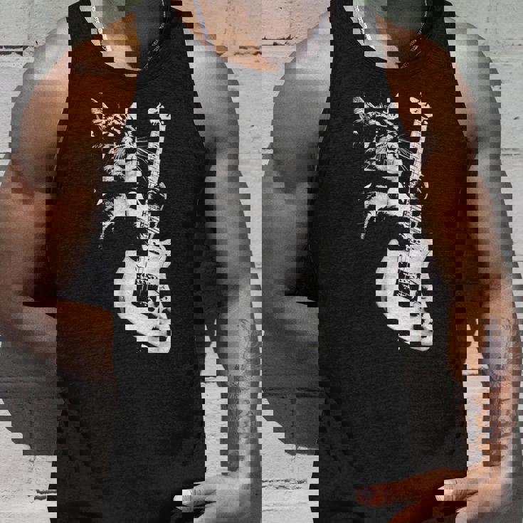 猫がギターベースを弾く タンクトップ 彼への贈り物