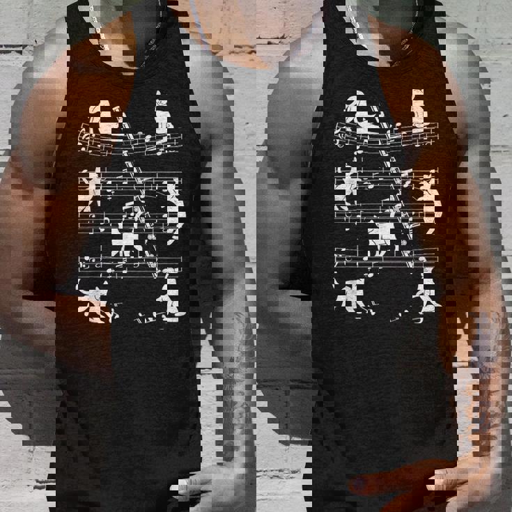 猫好きフルート奏者のためのフルート猫。 タンクトップ 彼への贈り物