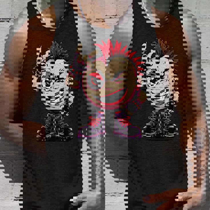 生意気なパンクロックロッカー イロとブーツ付き 面白いパンク タンクトップ 彼への贈り物