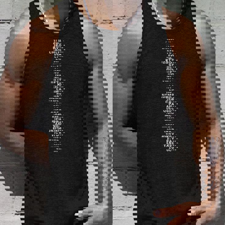 発音アルファベット モールス符号 スペル アルファベット ミリタリー タンクトップ 彼への贈り物