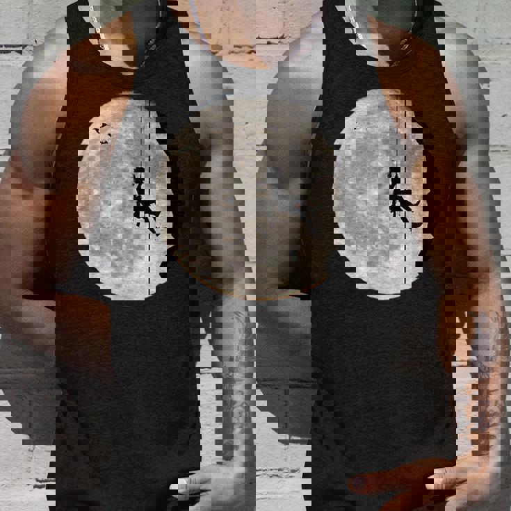 登山、フリークライミング、登山、ボルダリング、月 タンクトップ 彼への贈り物