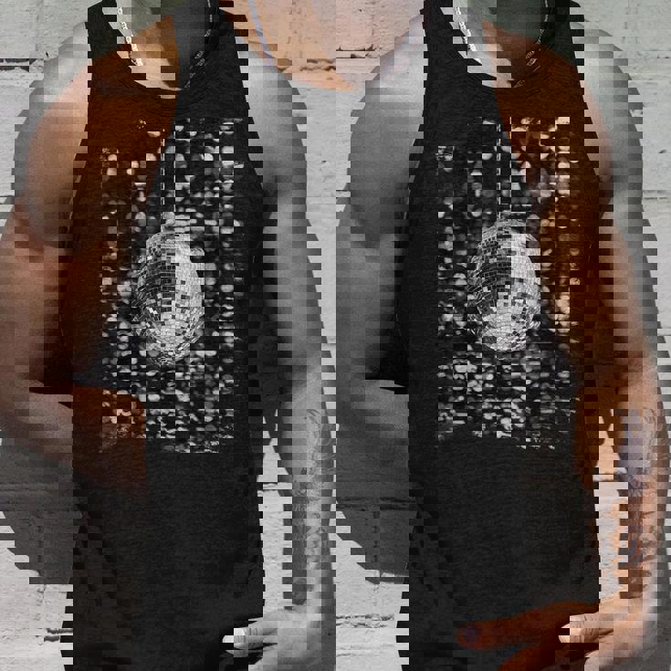 白黒ディスコボール クラブ レトロ タンクトップ 彼への贈り物