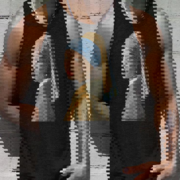 真珠の耳飾りの少女／フェルメール（切り抜き）【世界の名画】Johannesermeer 青いターバン 美術館アート タンクトップ 彼への贈り物