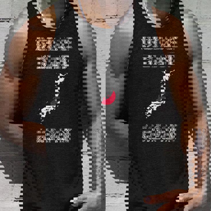 石垣島 日本 ヴィンテージ 日本 国旗 地図 デザイン タンクトップ 彼への贈り物