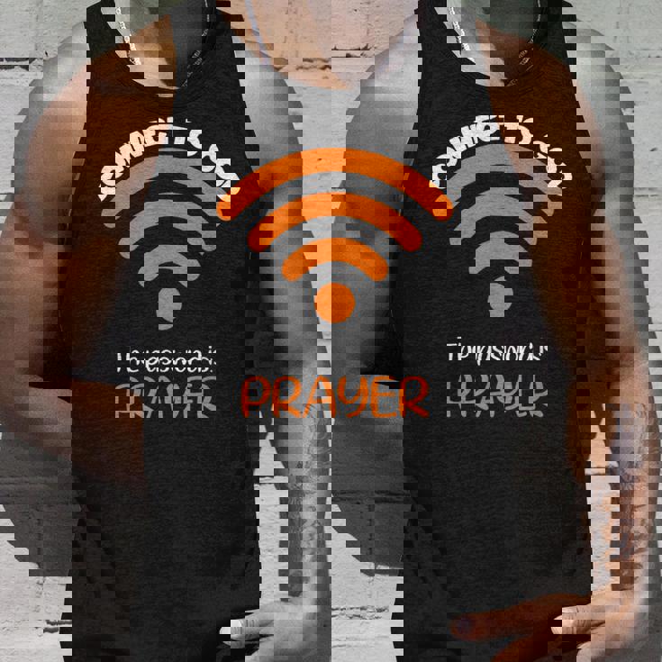 神とつながるパスワードは祈り神信仰イエス タンクトップ 彼への贈り物