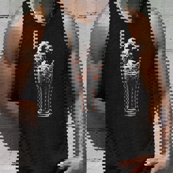 神奈川沖浪裏 コーラグラス 面白いアート タンクトップ 彼への贈り物