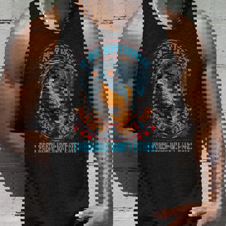 私のロットワイラーがあなたのことを好きじゃないなら 犬好きのロットワイラー タンクトップ 彼への贈り物