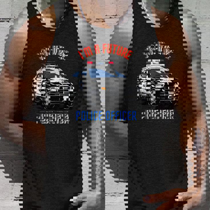 私は未来の警察官キッド・ポリス・ヤング・パトカー タンクトップ 彼への贈り物