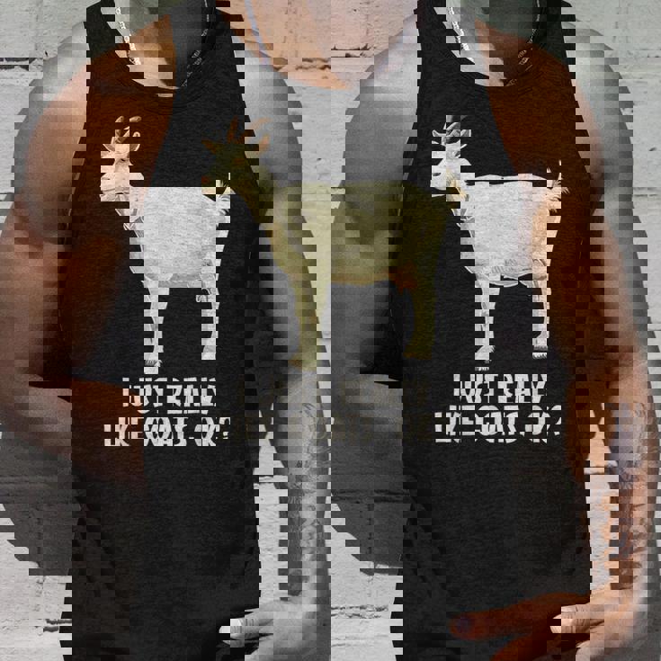 私は本当にヤギが好きです タンクトップ 彼への贈り物