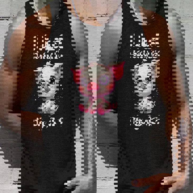 私は本当に豚が好きなだけですok タンクトップ 彼への贈り物