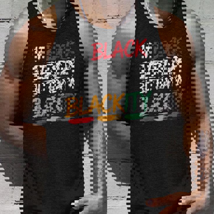 私は毎日黒人だけど今日は黒人黒人ジューンティーンス タンクトップ 彼への贈り物