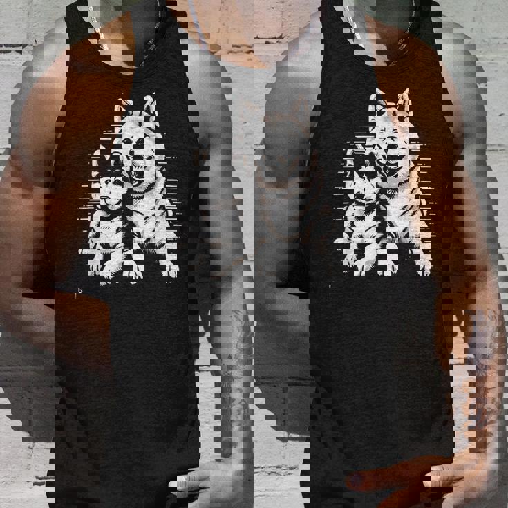 秋田犬 グラフィックtシャツ レディース メンズ タンクトップ 彼への贈り物