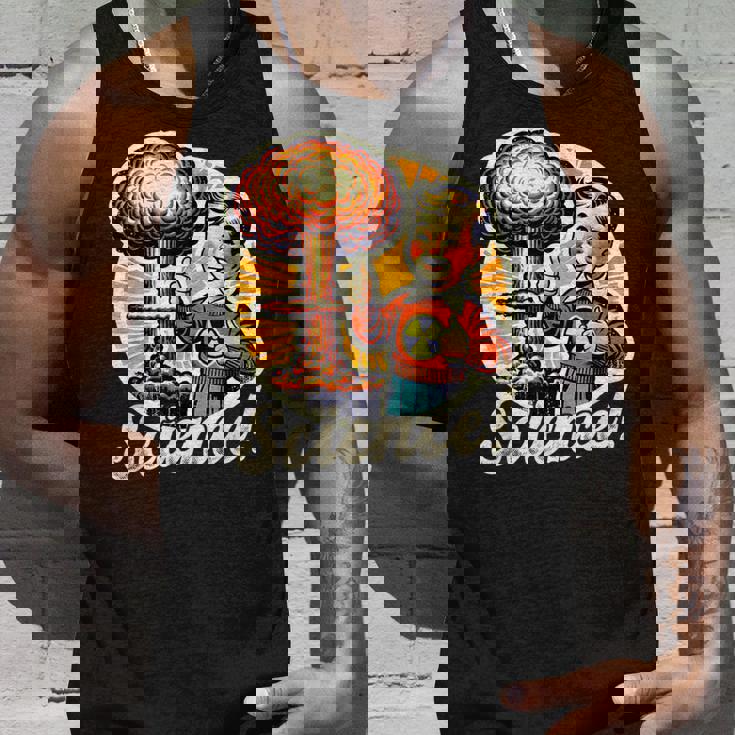 科学 核 原爆 爆発 レトロ 面白い 言葉 タンクトップ 彼への贈り物