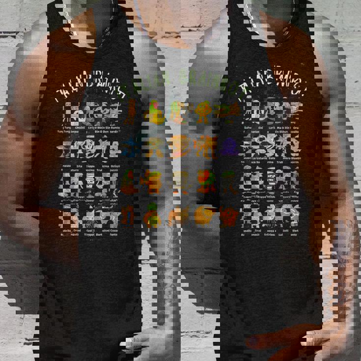 種類 イタリア ブレイン ミーム キャラクター 手描き ティーン タンクトップ 彼への贈り物