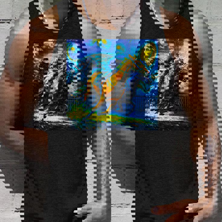 競馬 馬tシャツ おもしろ ウマ レース 馬 乗馬 競馬 面白いtシャツ メンズ グッズ ネタ 大人 男性 ゴッホ タンクトップ 彼への贈り物