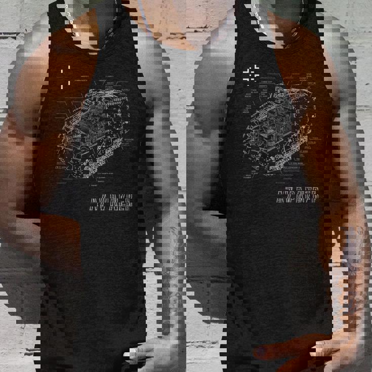 第一次世界大戦ドイツ戦車a7vの設計図 タンクトップ 彼への贈り物