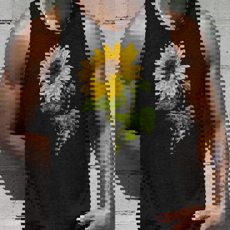 素敵なかわいいヒマワリの植物の花のアートワーク タンクトップ 彼への贈り物