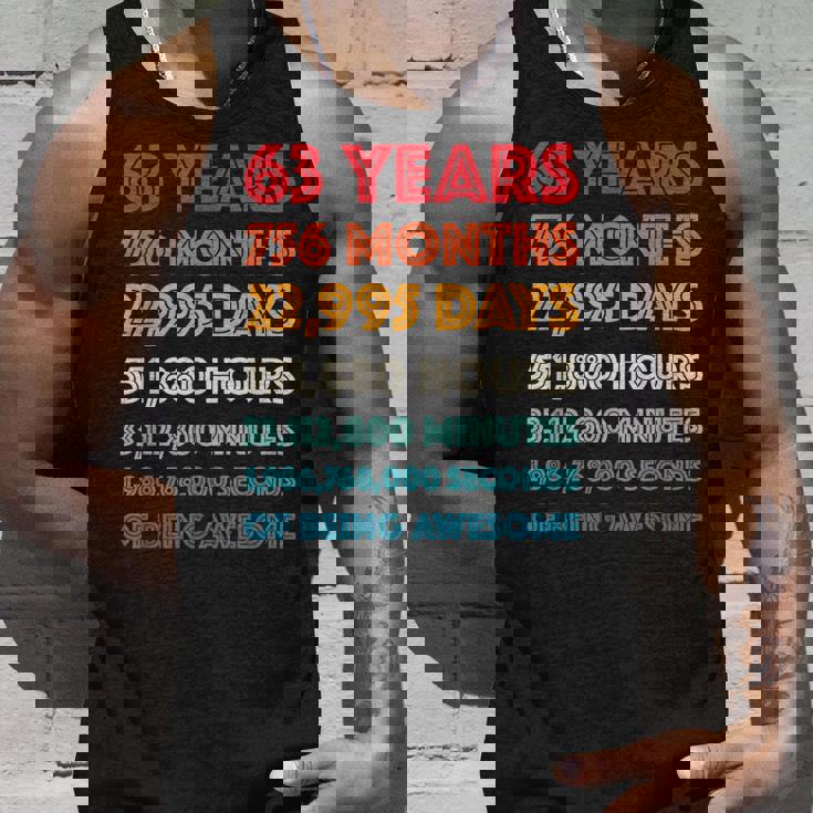 素晴らしい63歳の誕生日プレゼント 面白い レトロ 63歳の誕生日 タンクトップ 彼への贈り物