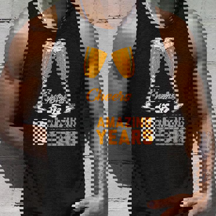 結婚10周年記念ギフト Cheers Amazing Years Married タンクトップ 彼への贈り物