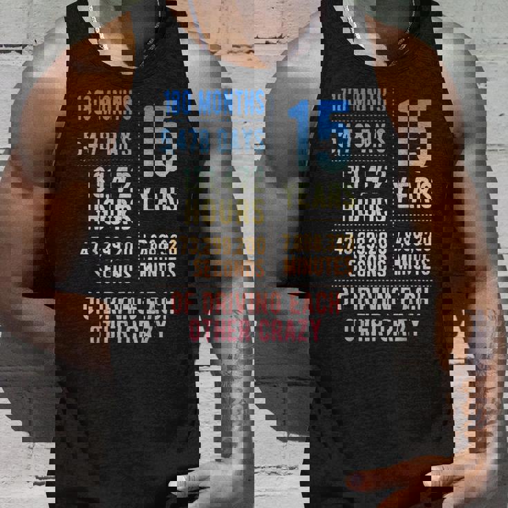 結婚15年 おもしろい 結婚15周年 タンクトップ 彼への贈り物