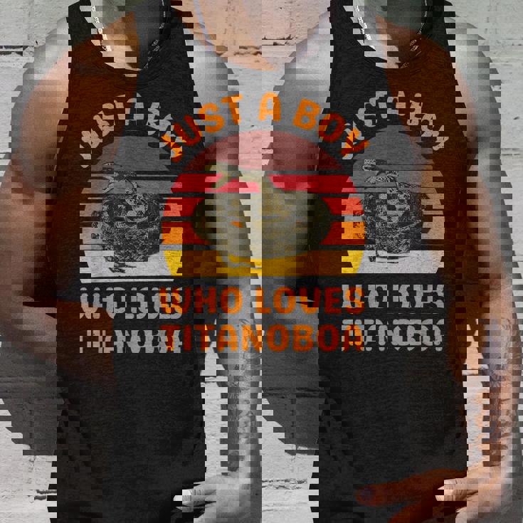 絶滅した大蛇ティタノボアを愛するただの少年 タンクトップ 彼への贈り物