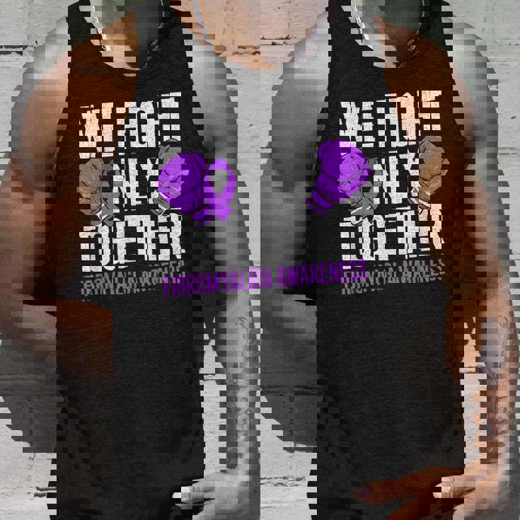 線維筋痛症啓発 パープルリボン We Fightonly Together タンクトップ 彼への贈り物