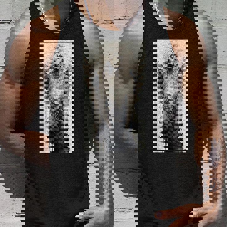 美しい天使 白黒ヴィンテージアート タンクトップ 彼への贈り物