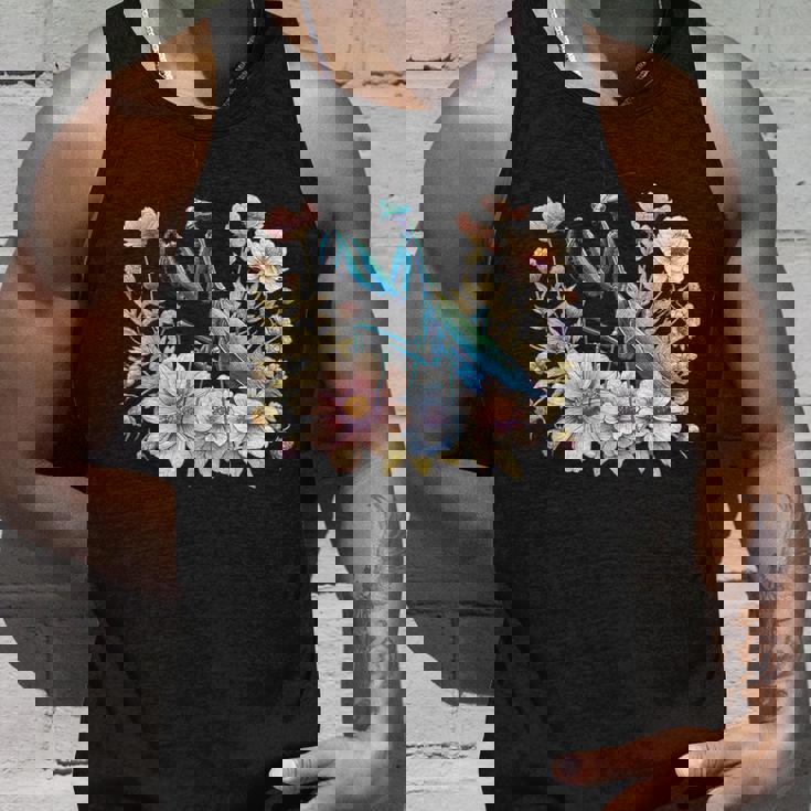 美しい昆虫アート カマキリ タンクトップ 彼への贈り物