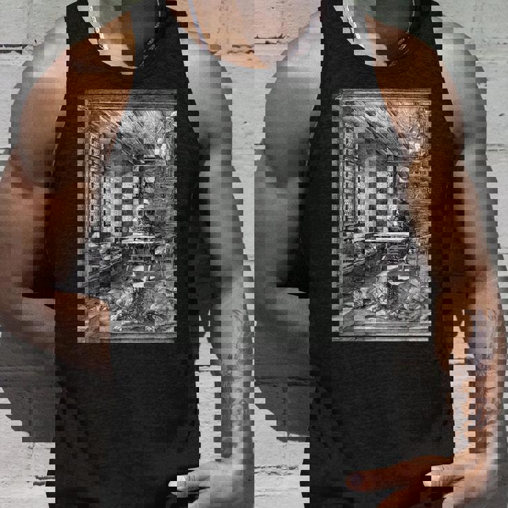 聖ジェロームの研究 アルブレヒト・デューラー ゴシック中世美術 タンクトップ 彼への贈り物