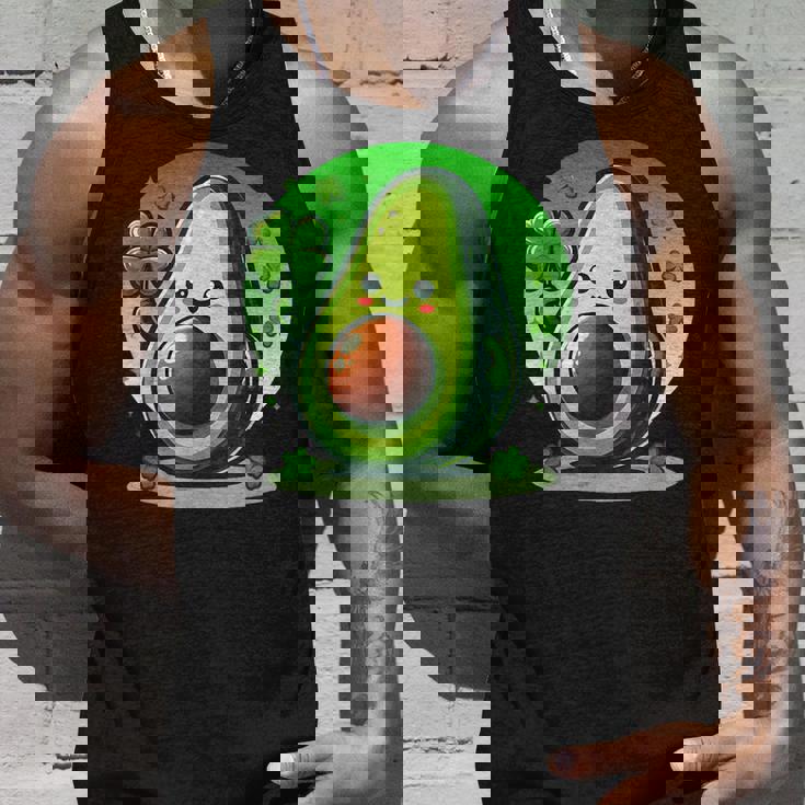 聖パトリックの日 アボカド 幸運の四つ葉のクローバー タンクトップ 彼への贈り物