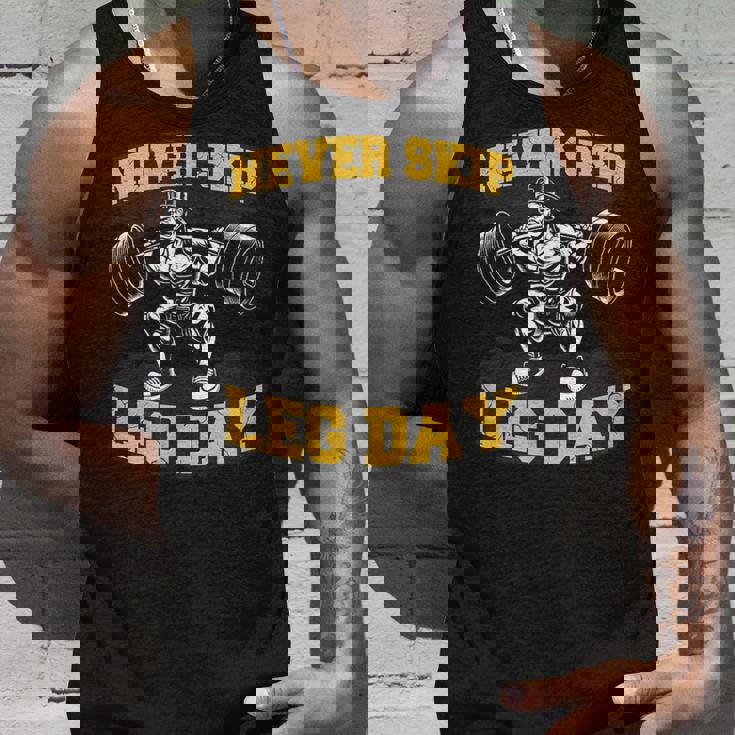 脚の日をスキップすることはありません 面白いワークアウト ジム メンズ ボディビル タンクトップ 彼への贈り物