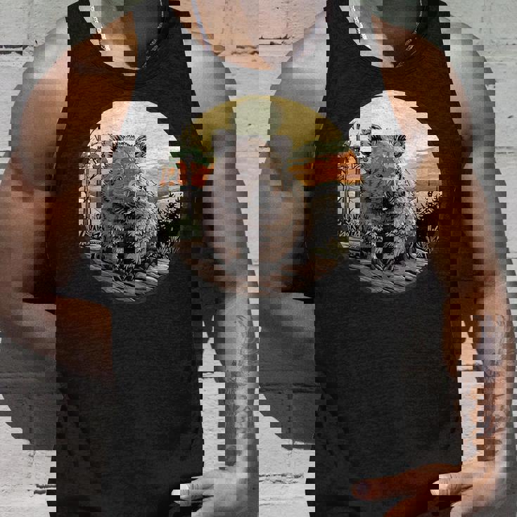 自然の中のウォンバット、ウォンバット タンクトップ 彼への贈り物