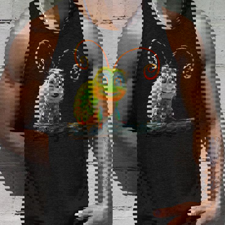 芋虫 面白い芋虫甘い緑の芋虫 タンクトップ 彼への贈り物