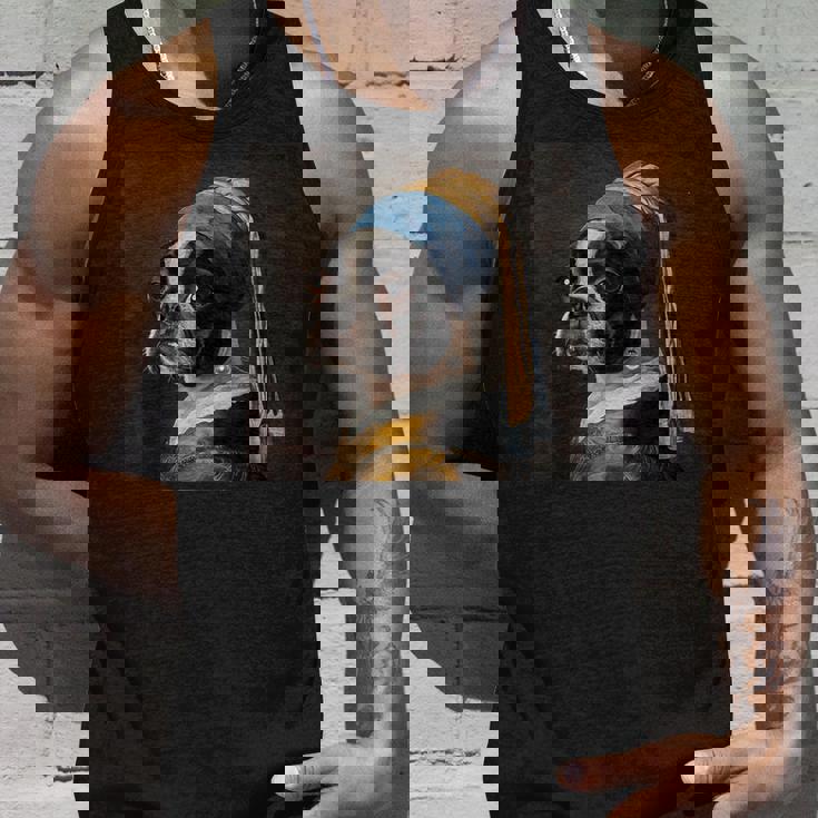 芸術におけるボストンテリア、 タンクトップ 彼への贈り物