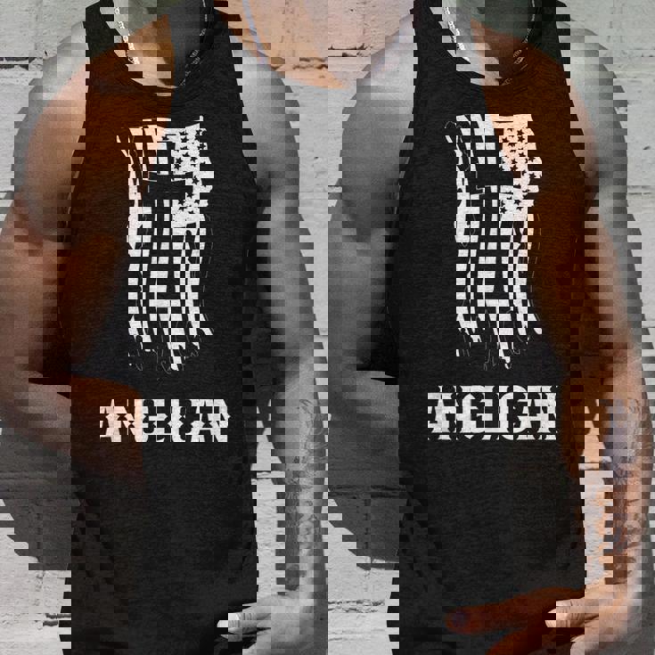 英国国教会 英国国教会 アメリカ国旗 英国国教会パトリオットデザイン タンクトップ 彼への贈り物