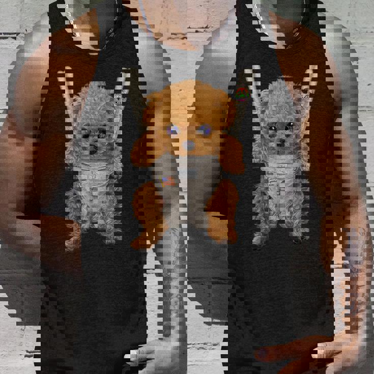 茶毛 プードル いぬ 犬 抱っこ 抱っこ紐 タンクトップ 彼への贈り物