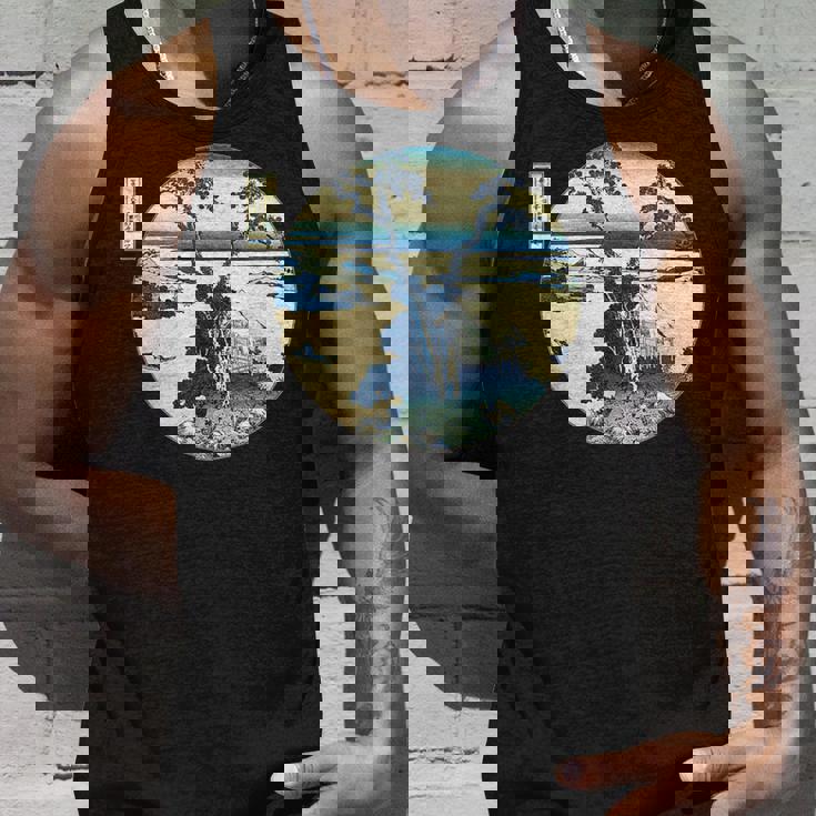 葛飾 北斎 信州諏訪湖 有名なヴィンテージアート スタイリッシュ タンクトップ 彼への贈り物