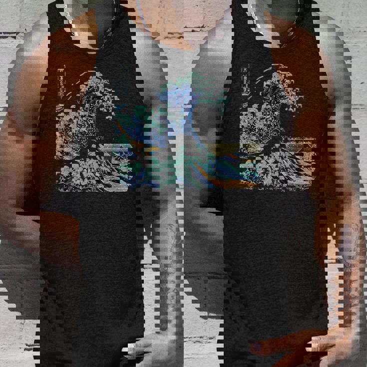 葛飾 北斎 神奈川沖浪裏 有名なヴィンテージアート スタイリッシュ Great Wave Hokusaitylish タンクトップ 彼への贈り物