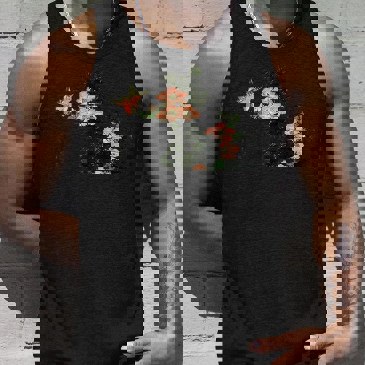 葛飾北斎作「ハイビスカスとスズメ」1830 タンクトップ 彼への贈り物