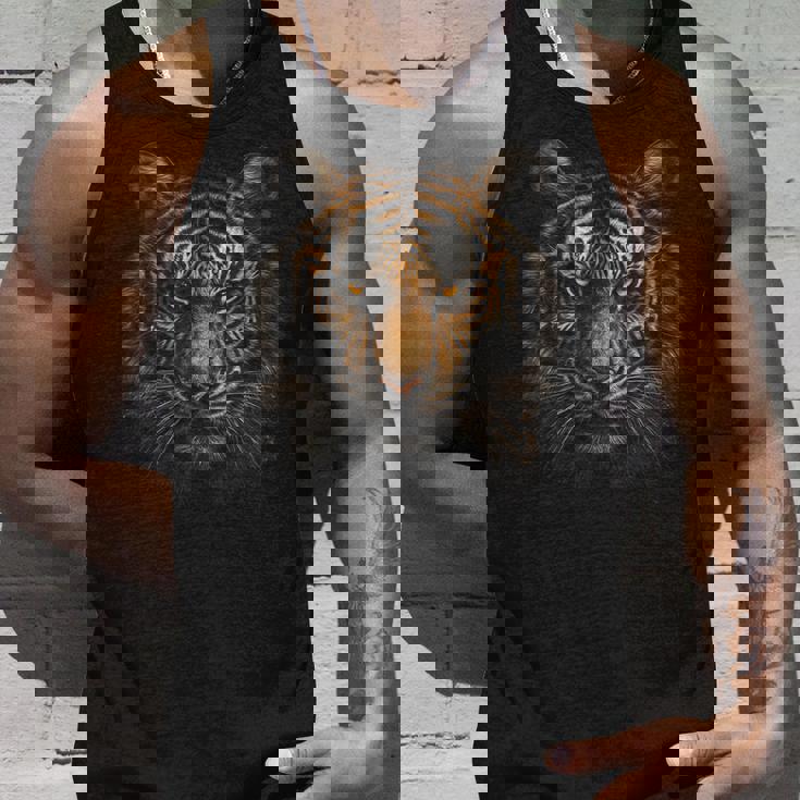 虎のアニマルプリントアート動物愛好家トラ。 タンクトップ 彼への贈り物