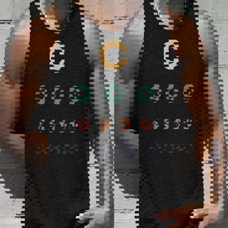 視力検査眼鏡屋面白いレトロヴィンテージ タンクトップ 彼への贈り物