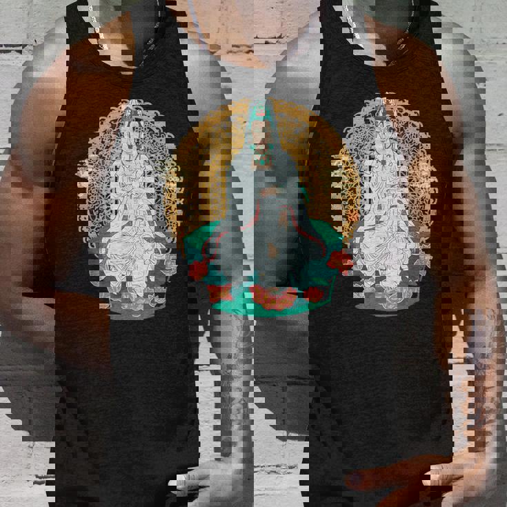 観音菩薩 観音陰仏教 アジアン仏教 タンクトップ 彼への贈り物